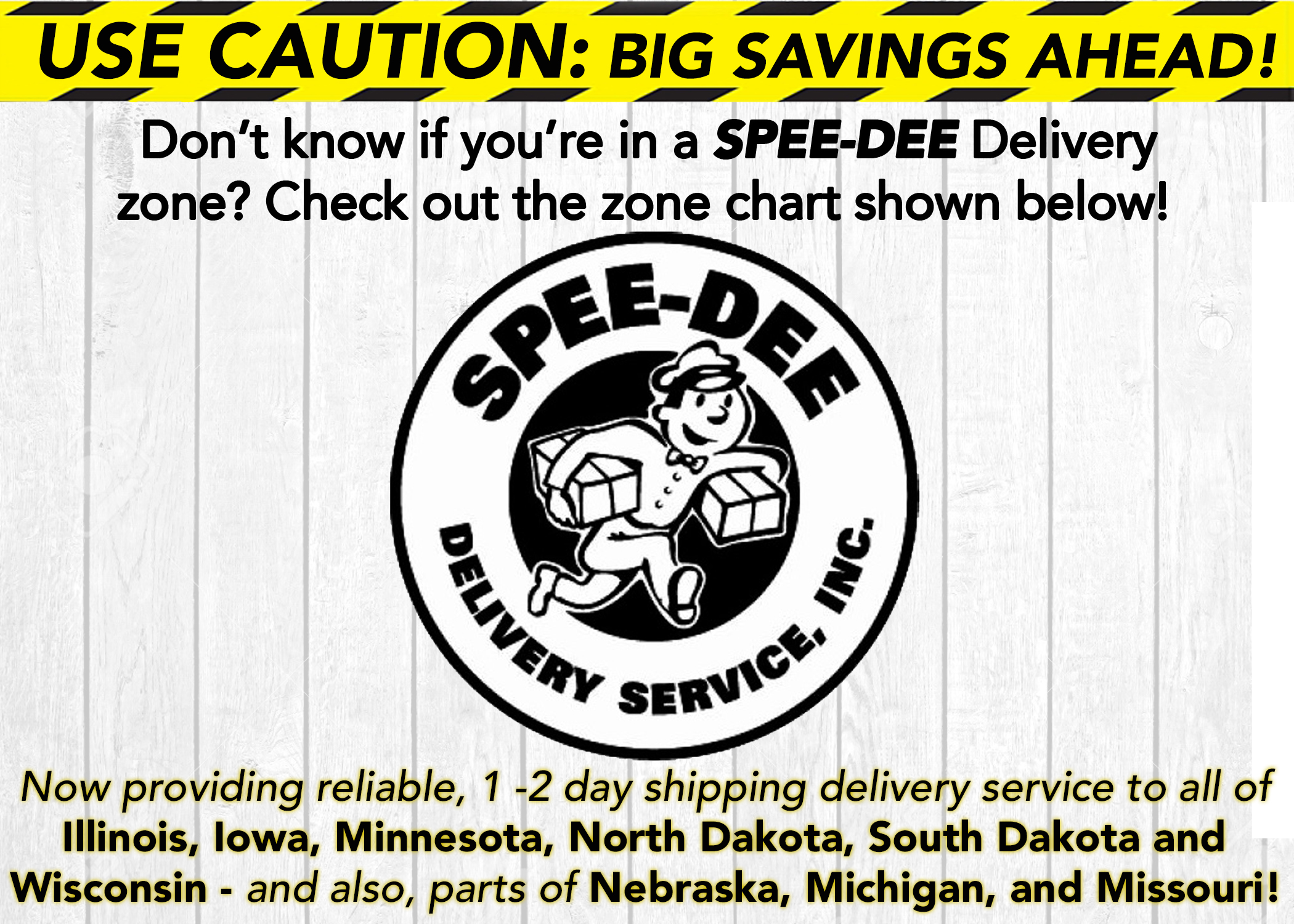 Speedee Delivery to 7-States!!