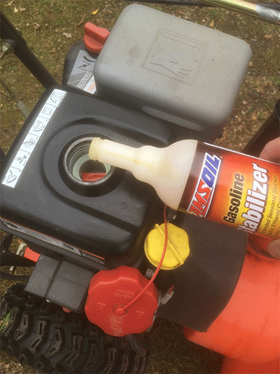fuel stabilizer is key for storing the damn snowblower