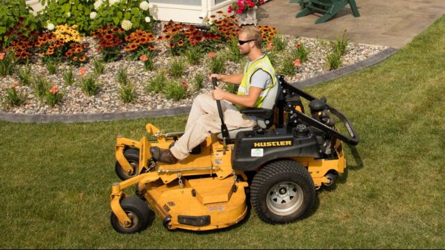 Dummy on mower